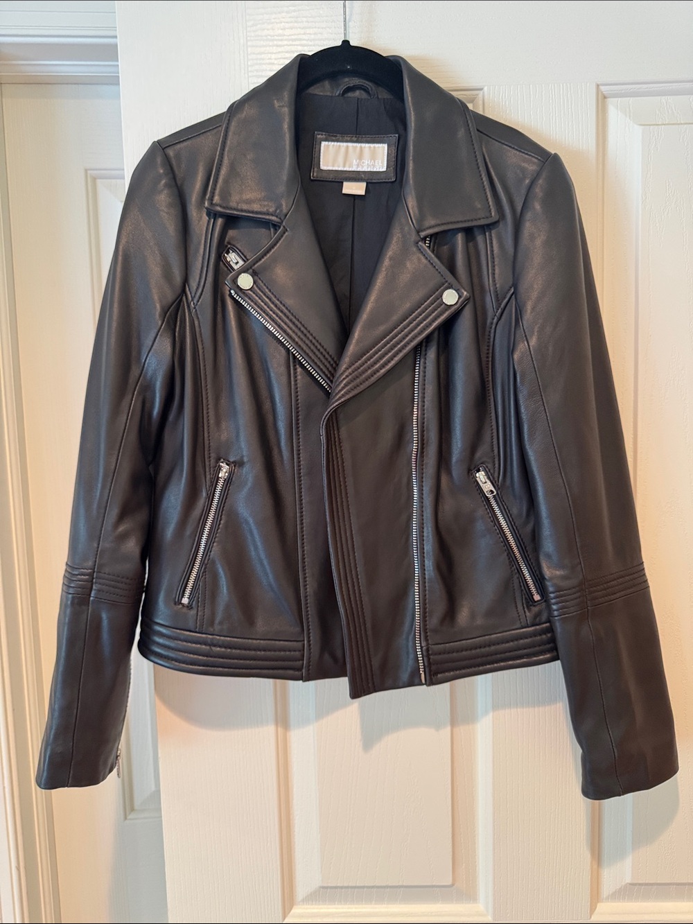 Michael Kors Black Leather Jacket size M